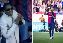 Travis Scott Celebrates Wildly As Barcelona Defeats Real Madrid In Thrilling Clash [Video]