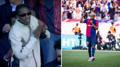 Travis Scott Celebrates Wildly As Barcelona Defeats Real Madrid In Thrilling Clash [Video]