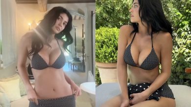 Kylie Jenner’s Summer Style Is All About Polka Dots And Bold Swimwear [Photos]