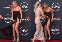 Lindsey Vonn’s Sister Saves Her From Red Carpet Wardrobe Malfunction At ESPYs