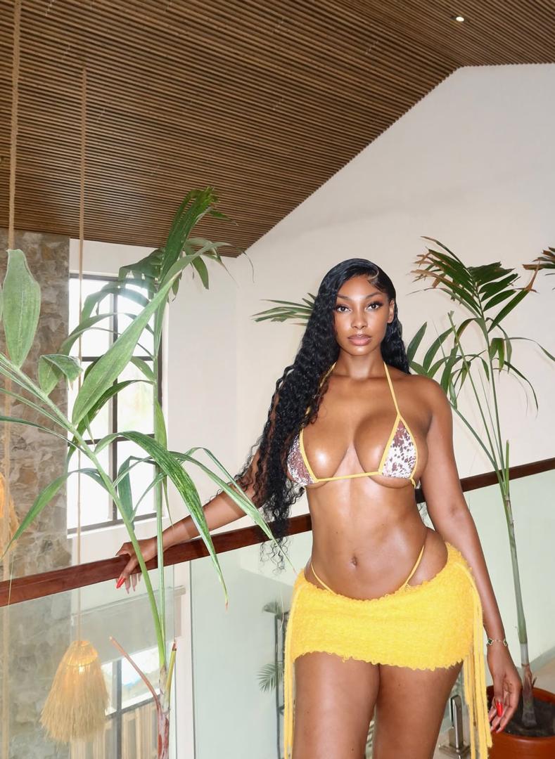 Sophia Egbueje Shows Off Her Curves In Sultry Outfit [Photos]
