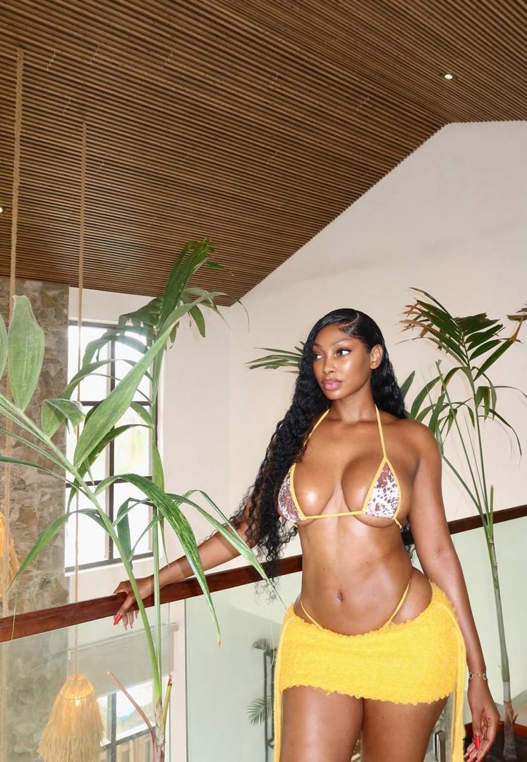 Sophia Egbueje Shows Off Her Curves In Sultry Outfit [Photos]