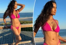 54-Year-Old Padma Lakshmi Stuns In Hot Pink Bikini During Hamptons Vacation