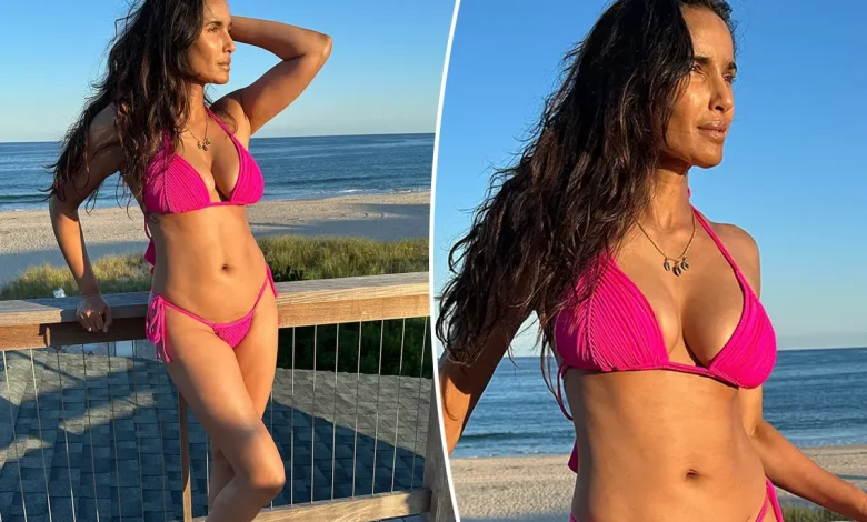 54-Year-Old Padma Lakshmi Stuns In Hot Pink Bikini During Hamptons Vacation 54-Year-Old Padma Lakshmi Stuns In Hot Pink Bikini During Hamptons Vacation