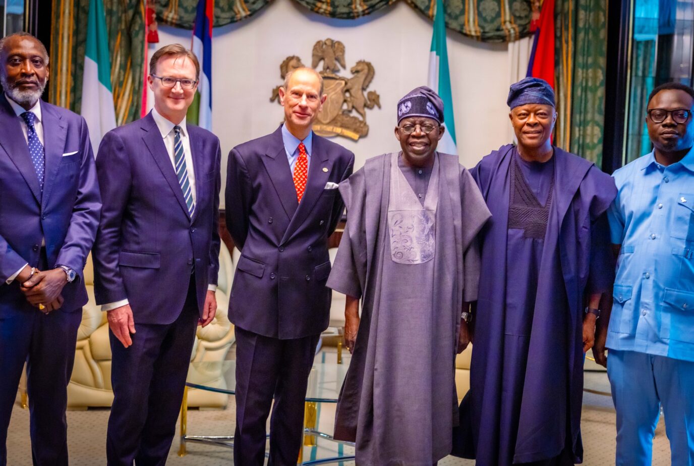 President Tinubu Receives Duke Of Edinburgh, Prince Edward In Abuja