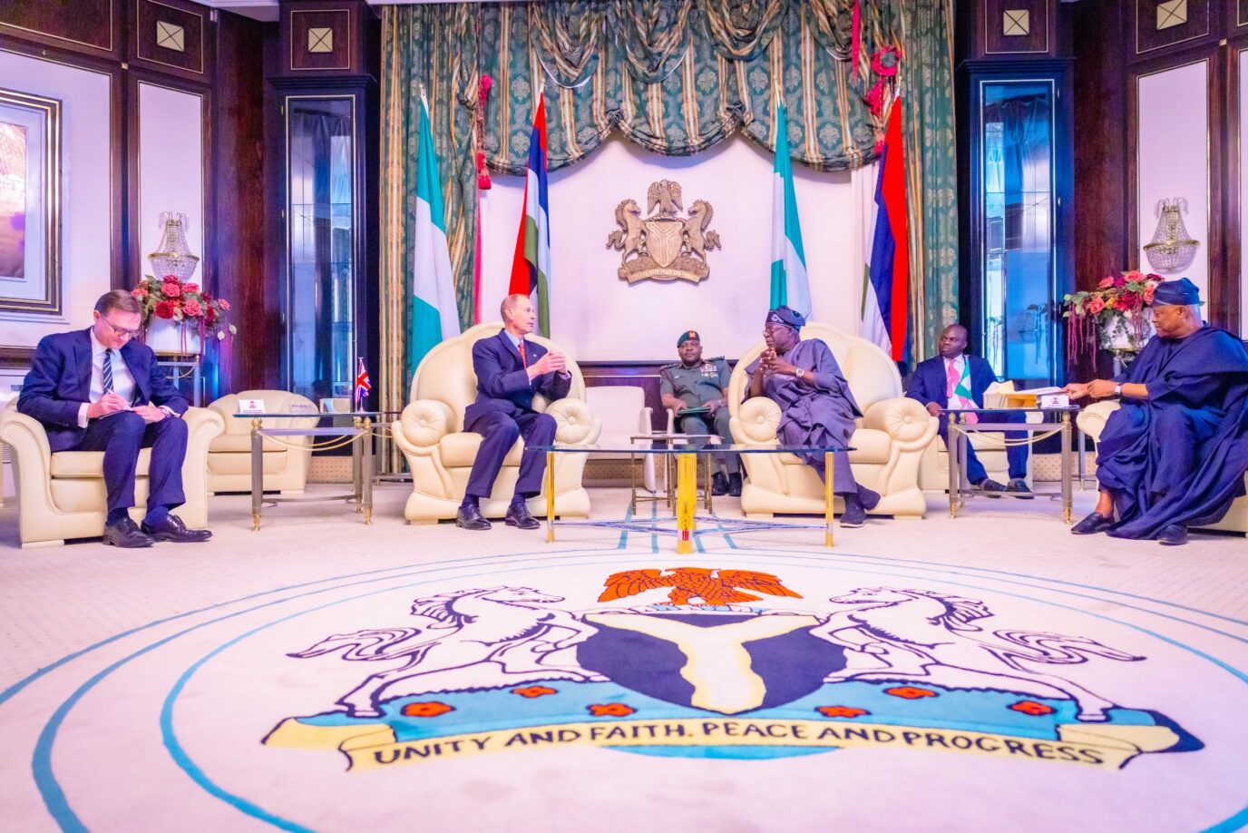 President Tinubu Receives Duke Of Edinburgh, Prince Edward In Abuja