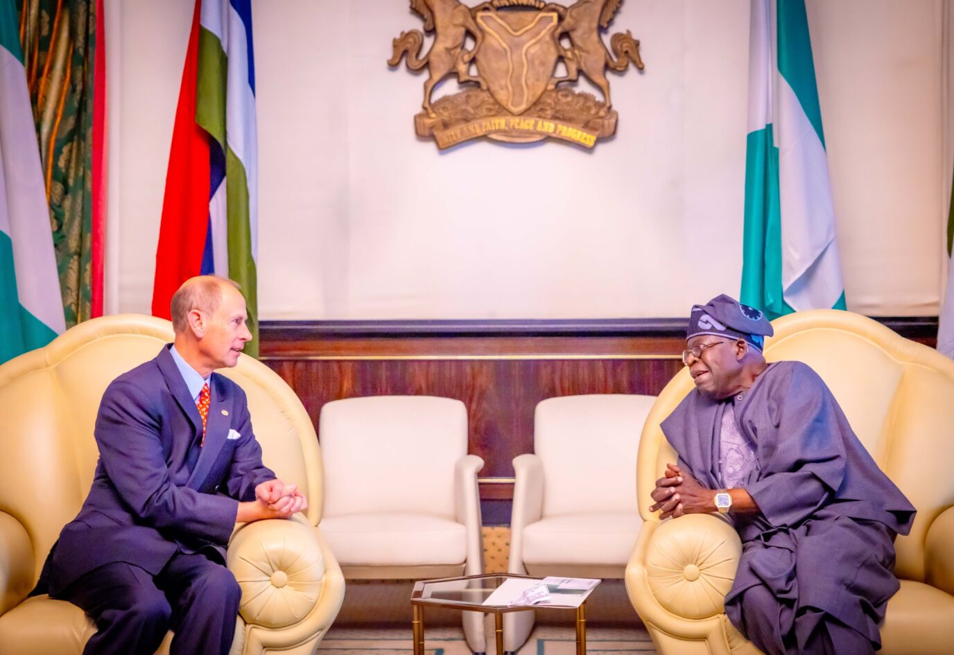 President Tinubu Receives Duke Of Edinburgh, Prince Edward In Abuja