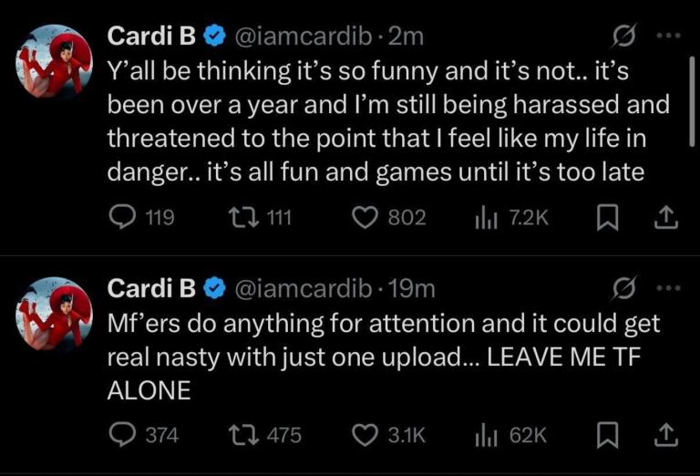 Cardi B Slams Offset Over His Paternity Post About Her Baby With Stefon Diggs 